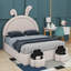 Lit double rembourré en forme de lapin avec 2 tabourets de rangement-940395712-947025857