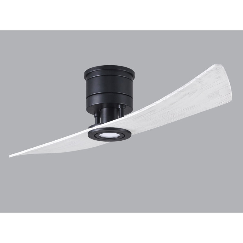 Lindsay 52'' Ceiling Fan with LED Lights, Matte Black, Matte White