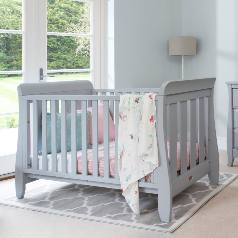 Sleigh Urbane Cot Bed With Mattress, Pebble