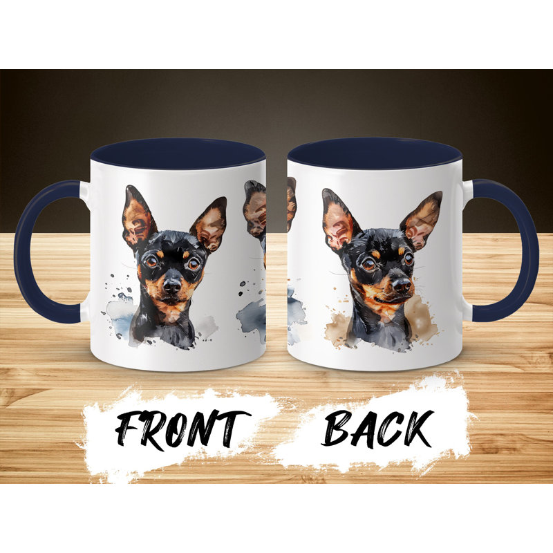 Ceramic Coffee Mug, Navy, 2