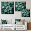 Nénuphar solitaire - Tableau encadré botanique vert sur toile-1427287525-1427287524