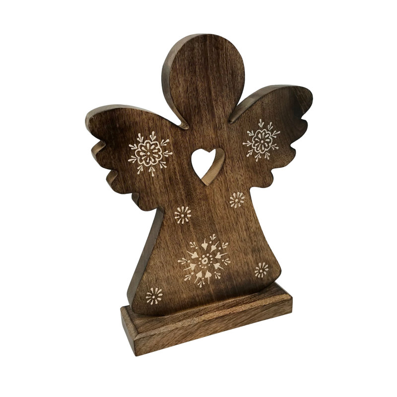 Figurine de manteau ange naturel