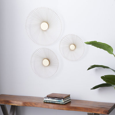 Glam Abstract Wall Decor on Metal