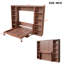 Lit escamotable avec bureau et bibliothèque Murphy-129681166