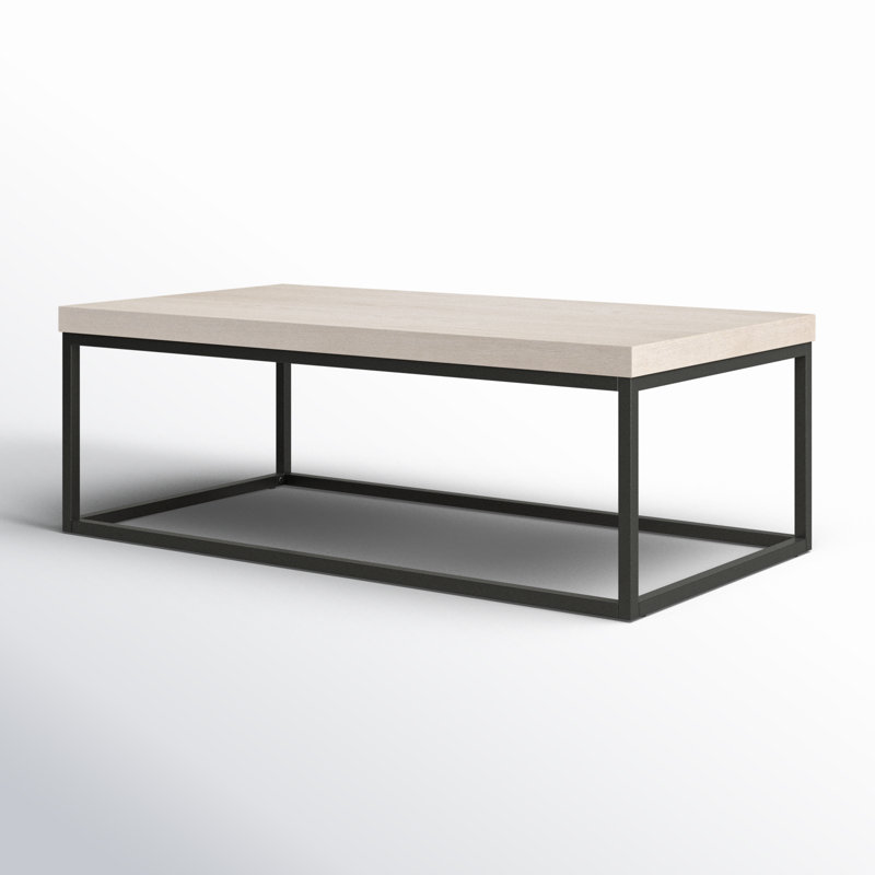 Brayton 52" Rectangular Coffee Table White Wash