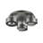 Axis 3-Light Semi Flush-Mount - Graphite
