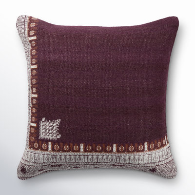 Mikes Embroidered Throw Pillow