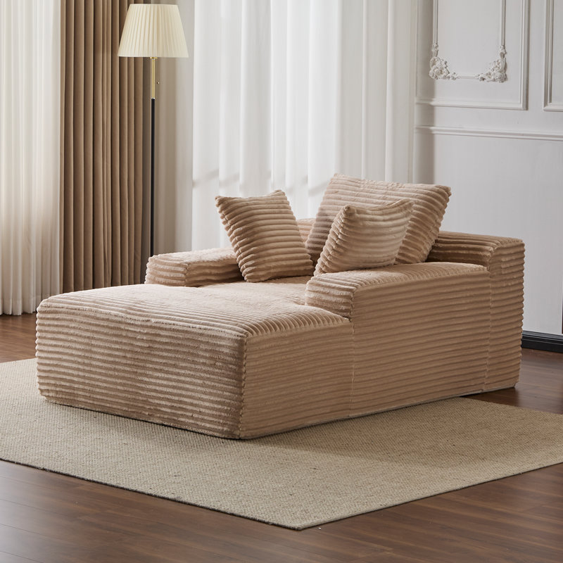 Méridienne surdimensionnée surdimensionnée Cozy Cloud Couch, Beige