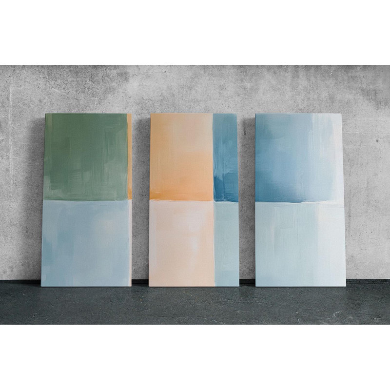 Reproduction d'art sur toile Triptych, H 20 po x l 30 po