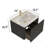 24" Striped Floating Bathroom Vanity With White Ceramic Sink, Bathroom Vanity-583589177-583589175