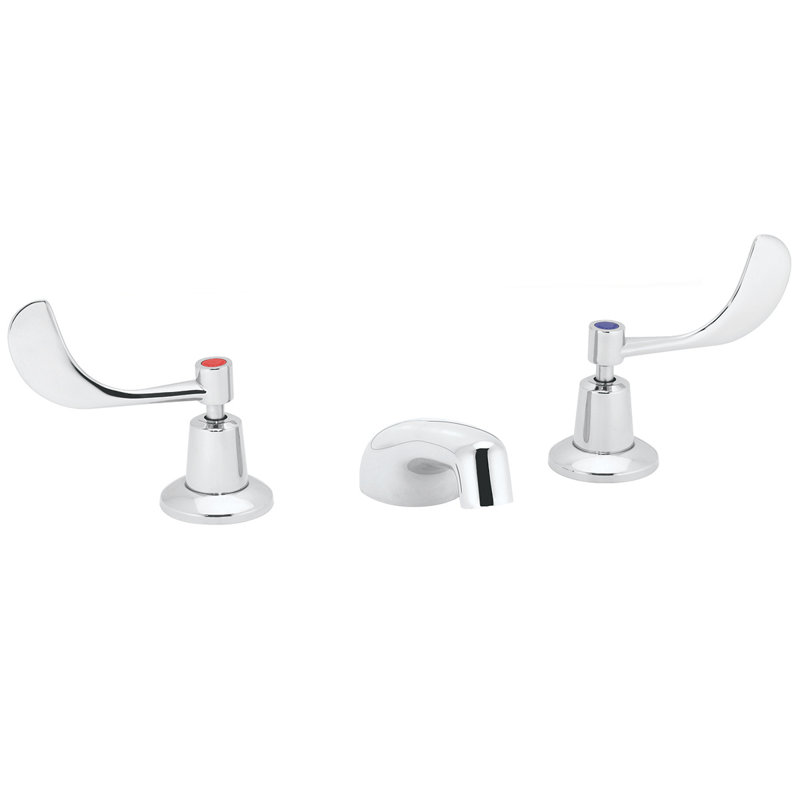 Commander Vandal-Resistant Lavatory Less Drain Widespread Bathroom Faucet