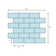 Ayres Mounted 1" x 2" Glass Mosaic Tile in Multi