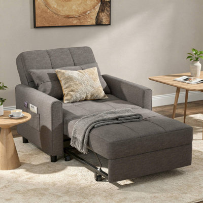 Canapé-lit rembourré réglable 3-en-1, méridienne convertible pliable moderne, canapé-lit simple, canapé-lit moderne Holiday cadeaux, canapé-lit réglable pour le salon, canapés pour le salon, appartement, petit espace, bureau