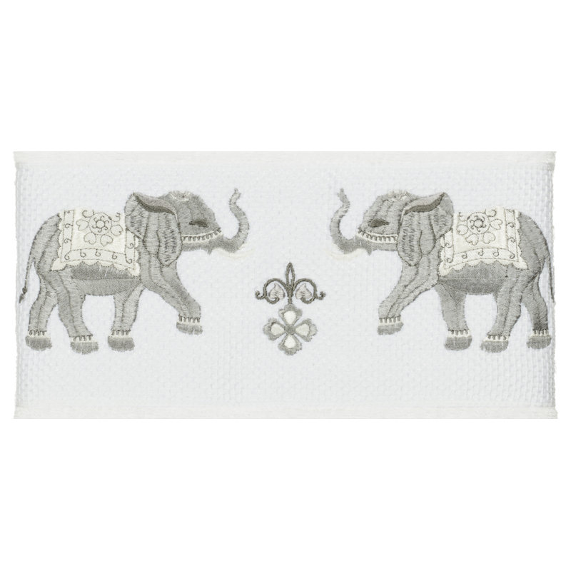 Serviette de bain en coton Quinn, Blanc