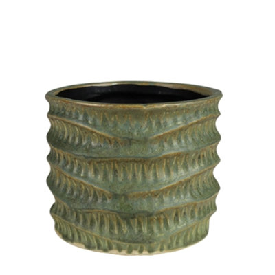 Cache pot texturé - 4 po, céramique