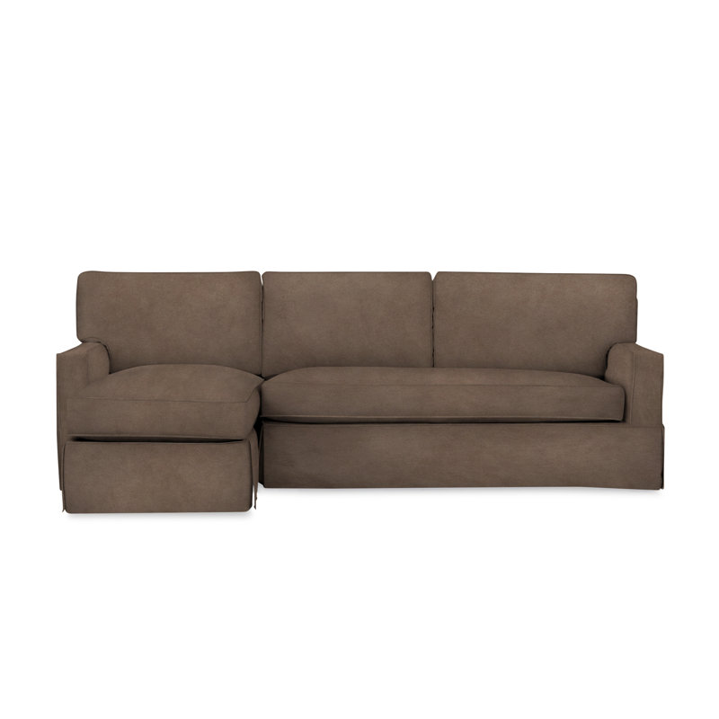 Canapé modulaire 2 pièces Taylor, Orienté à gauche (vu de face), Tissage natté gris anthracite Drusky Sustain®