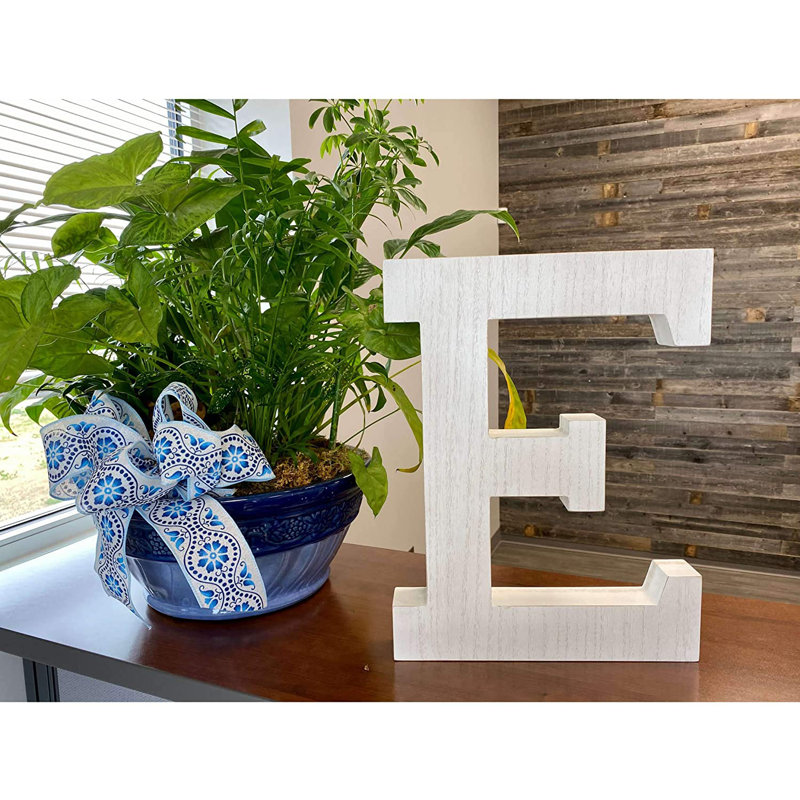 Text & Numbers Letter Block