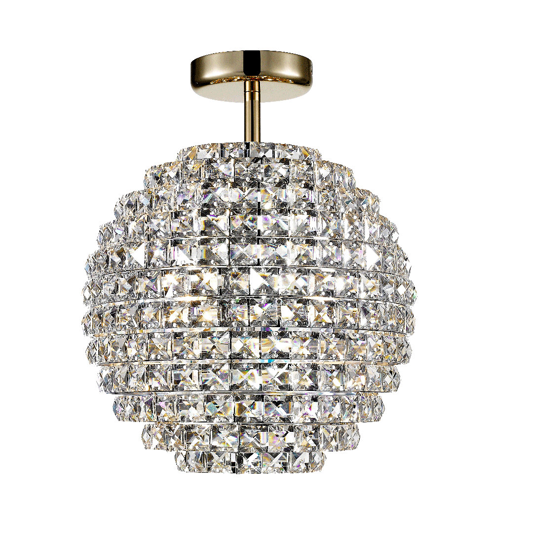 Crystal Semi Flush Mount