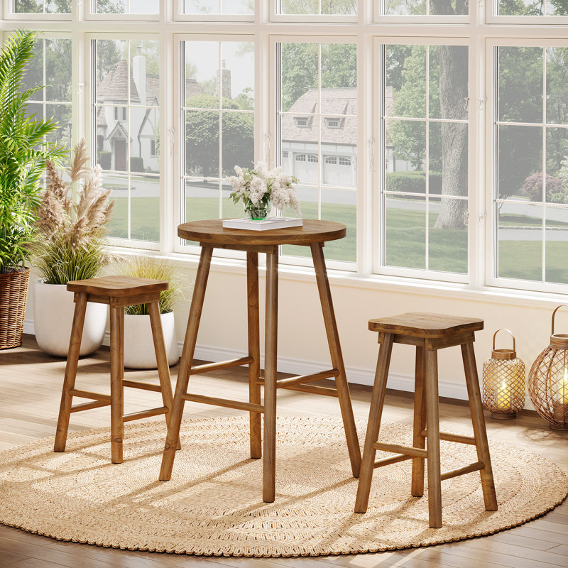 Table de bar 37,4 po de hauteur avec chaises