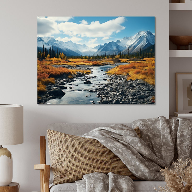 Canada Yukon Wilderness III - impression sans cadre sur métal, H 12 po x l 20 po x P 1 po
