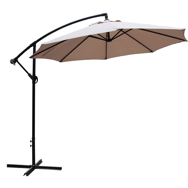 Parasol en porte-à-faux 10 po Iyanna, Brun clair