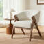 Fauteuil demi-tonneau 26 po Mid Century-1204298028-1204298030