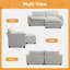 Causeuses multi-couches avec repose-pieds 85,4 po-1119863565