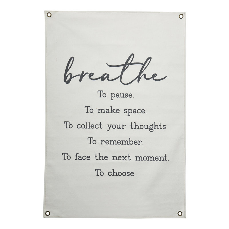 Breathe Canvas Wall Decor