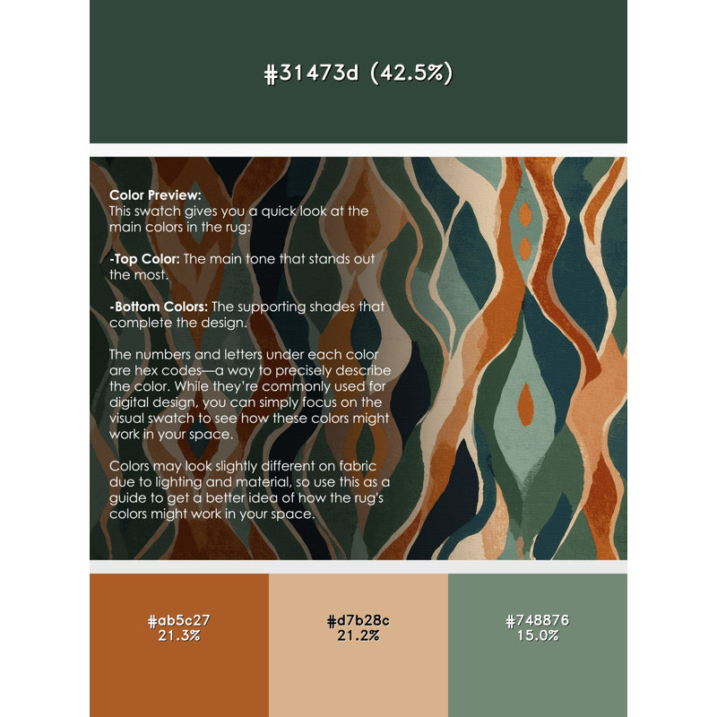 Meadow Illusion Rug, Round 7'