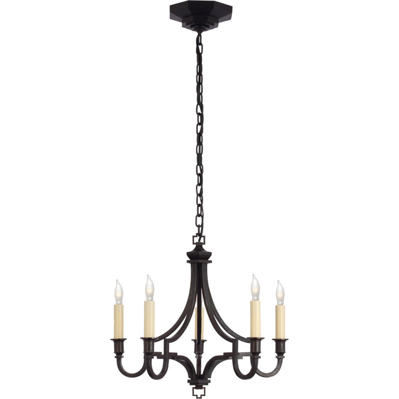 Chapman & Myers Mykonos Small Chandelier, Aged Iron