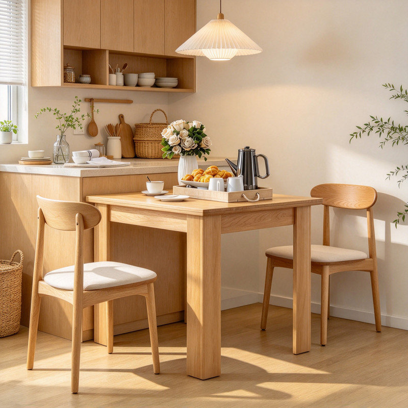 55.05 " Extendable Dining Table