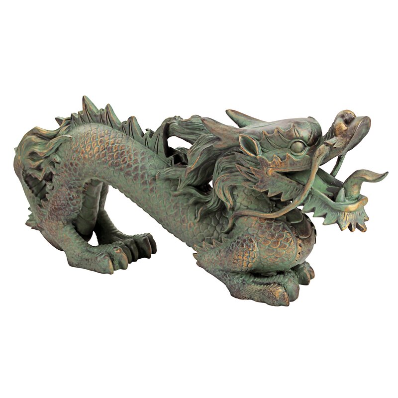 Design Toscano Asian Dragon of the Great Wall Statue & Reviews | Wayfair