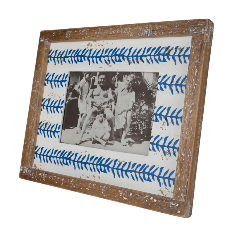 Blue Wood Picture Frame