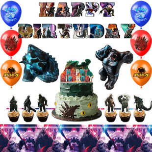 Ensemble de décorations de fête Godzilla, 41 pièces Godzilla