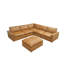 Canapé modulaire en cuir rembourré-1302854120