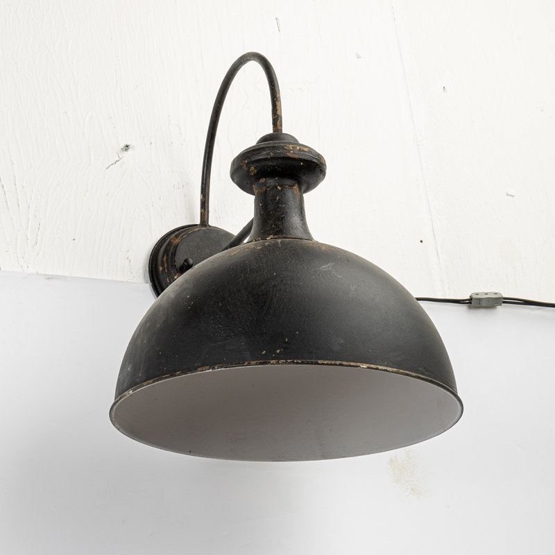 Vintage-Style Wall Sconce for Rustic and Industrial-Inspired Spaces, Black, Matte Black