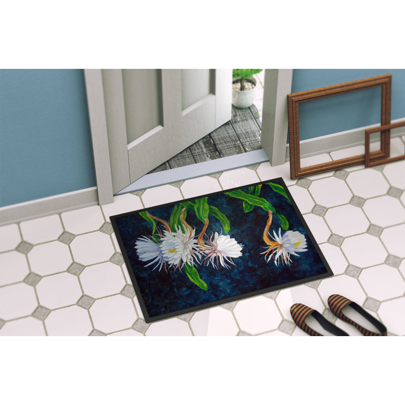 Non-Slip Doormat, 24" W x 36" L, Night Blooming Cereus