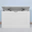 Spacieuse armoire de rangement blanche à dessus relevable - Cacher les couvertures, les oreillers et les vêtements supplémentaires 2 charnières polyvalentes avec une entrée, une chambre à coucher et un salon idéaux