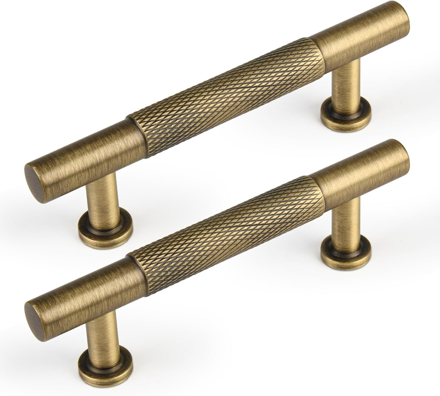 HAPPY LIFE Cabinet Handles, Knurled Dresser Drawer Pulls For Vanity ...