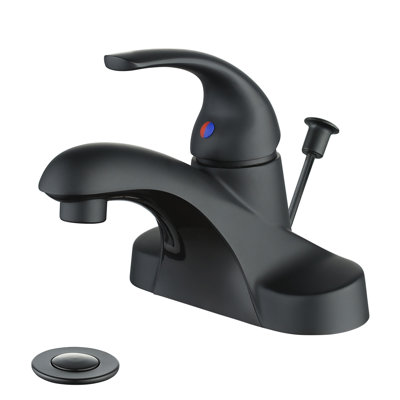 Centerset Single-handle Bathroom Faucet with Drain Assembly
