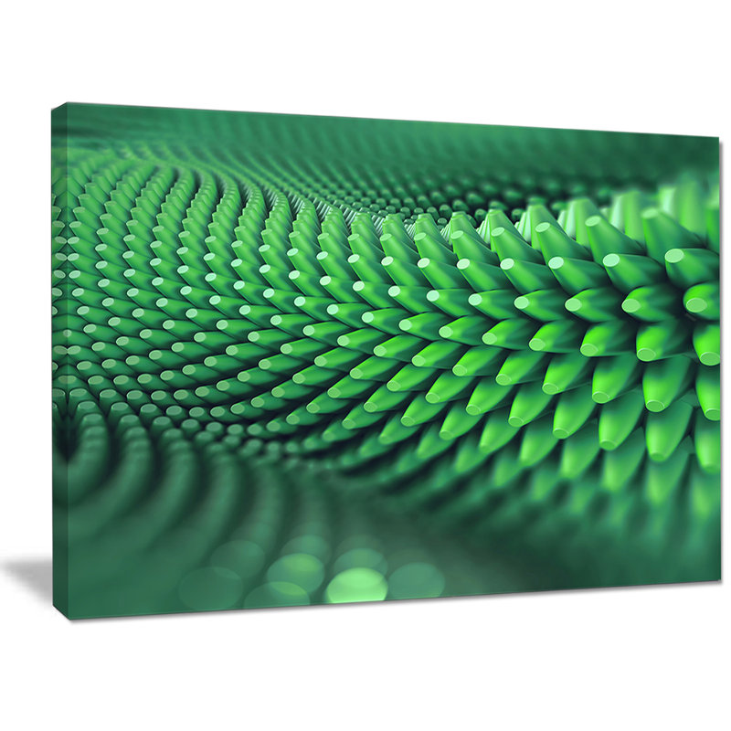 " Abstract 3D Spiny Background ", 20" H x 40" W x 1" D