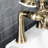 Kingston Brass Essex Three-Handle 2-Hole Deck Mount Clawfoot Tub Faucet with Handshower-54357521