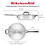 KitchenAid® 5-Ply Clad Stainless Steel Induction Saute Pan with Lid, 5-Quart