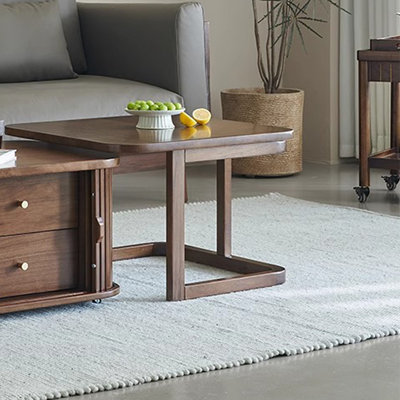 Solid wood multi-functional creative tea table