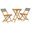 Dietz 2 - Person Wood Patio Dining Set with-1788344751