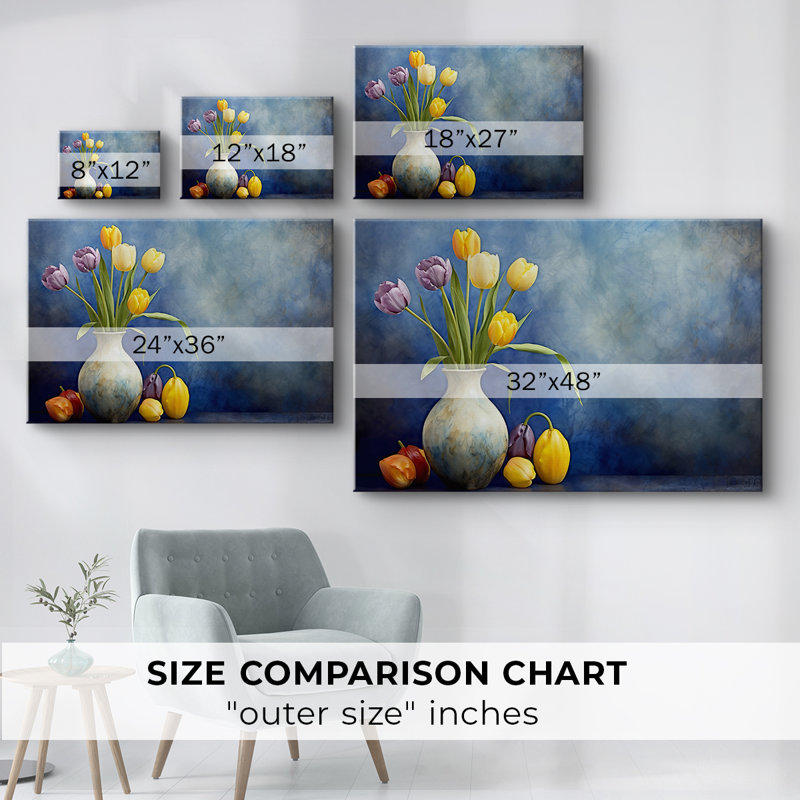 Série florale-Lxxi-Cavas enveloppés de galerie, 40 x 60