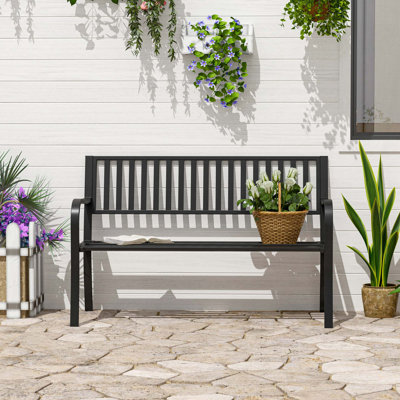Banc de jardin extérieur Outsunny