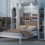 Lit escamotable double pleine grandeur avec tablettes-308099495-308099497