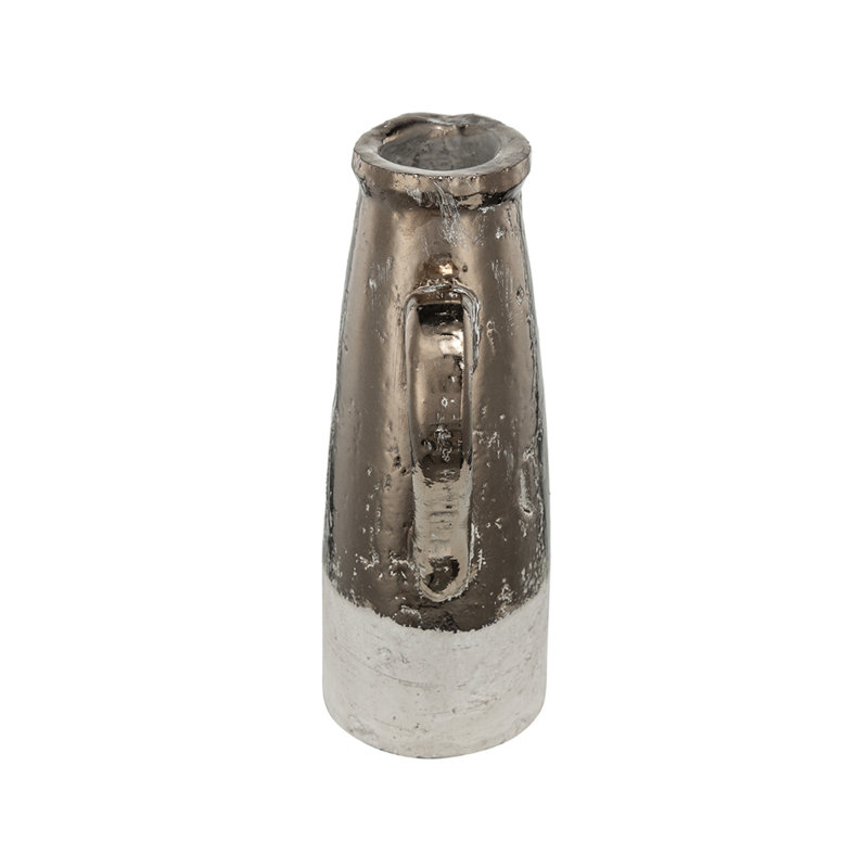 Vase en céramique Libra Sienna, H 14,4 po x l 8,9 po x P 5,7 po