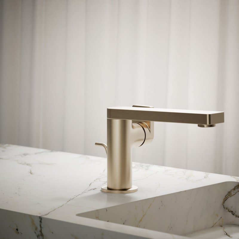 Composed® Single-Handle Bathroom Faucet with Drain Assembly, Vibrant Brushed Bronze